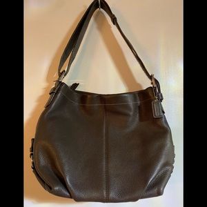 Coach Leather Duffle Crossbody Handbag F15064